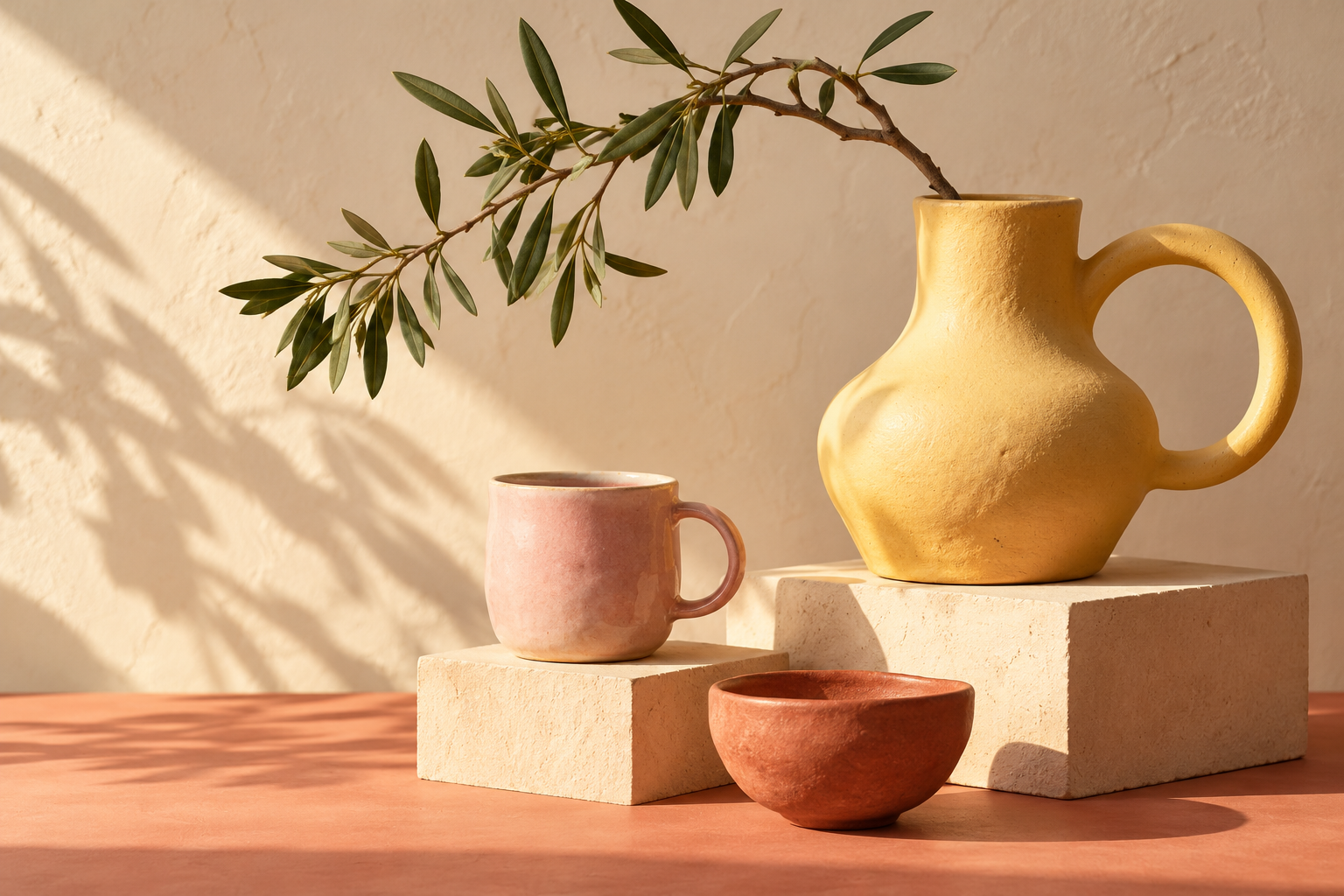 Handmade ceramics in an example online store